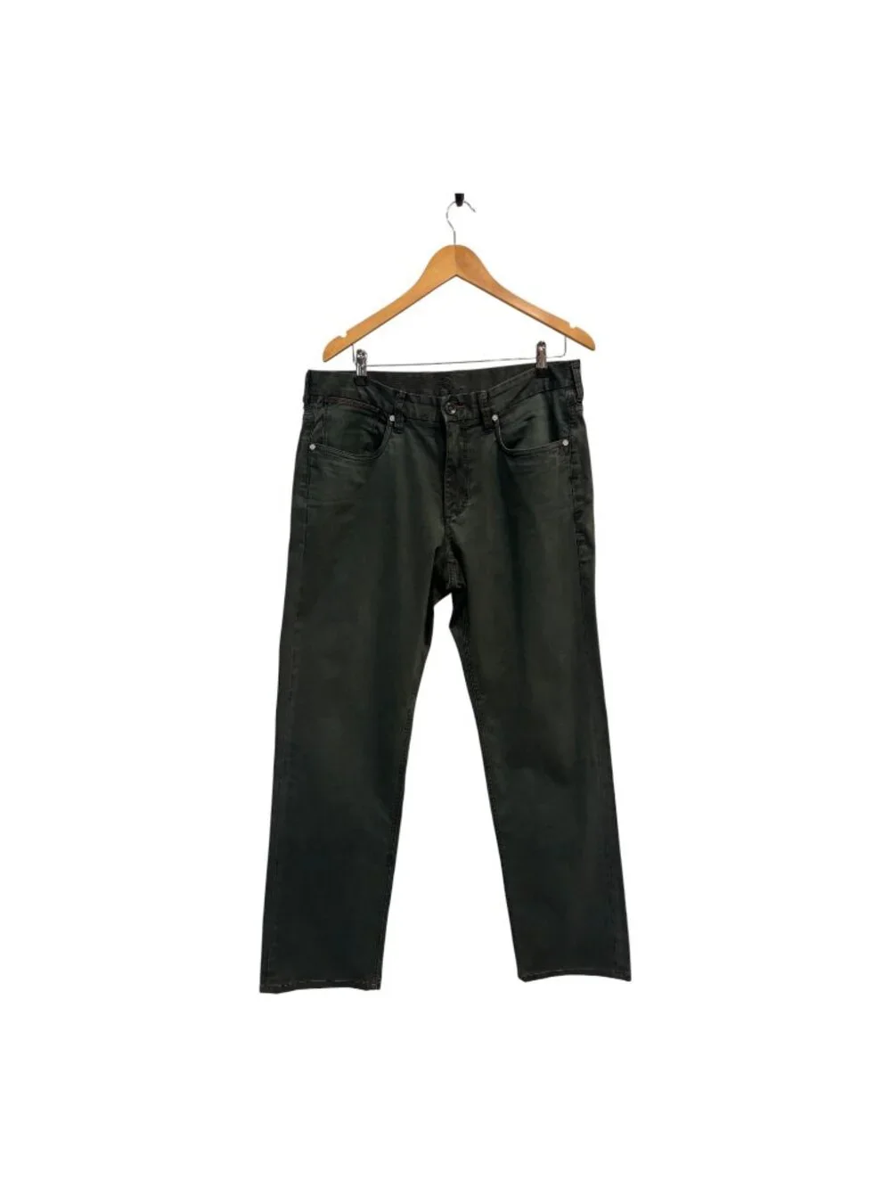 Tommy Bahama Men’s 34x32 Olive Green Stretch Pants Straight Leg Casual Chino Cot